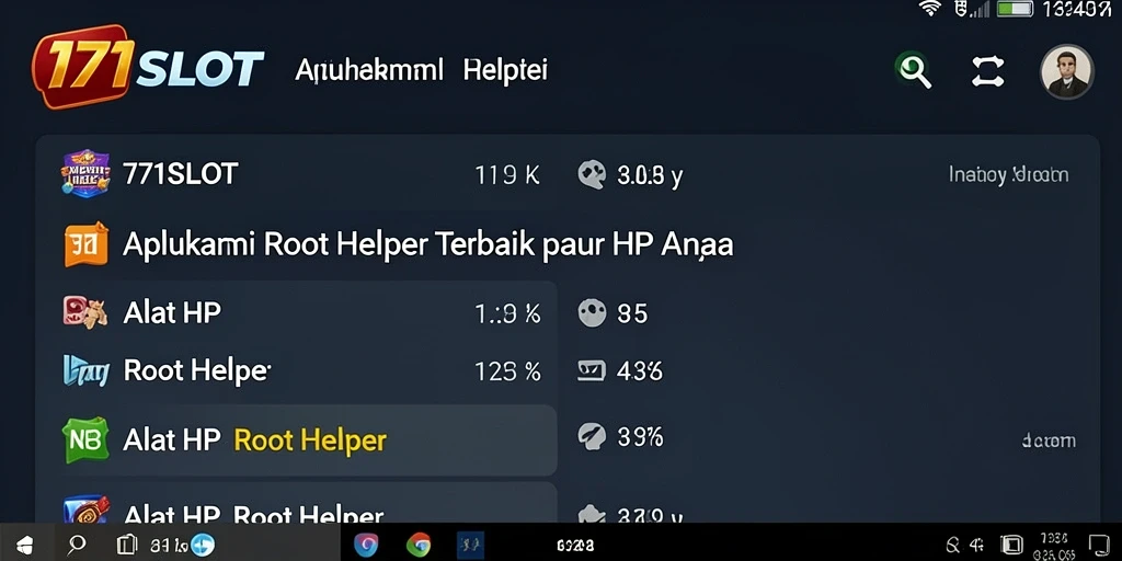 Antarmuka pengguna 171SLOT yang intuitif dan mudah dipahami.