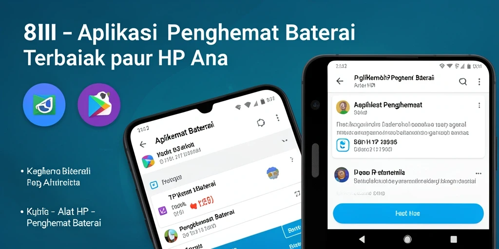 Tampilan antarmuka sederhana dan fungsional dari 8II untuk penghemat baterai.