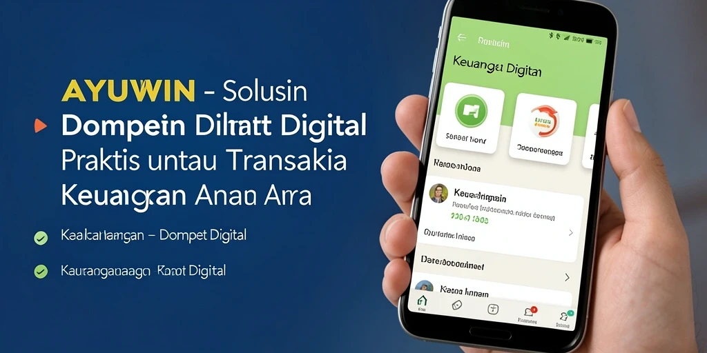 Antarmuka aplikasi AYUWIN yang sederhana dan menarik.