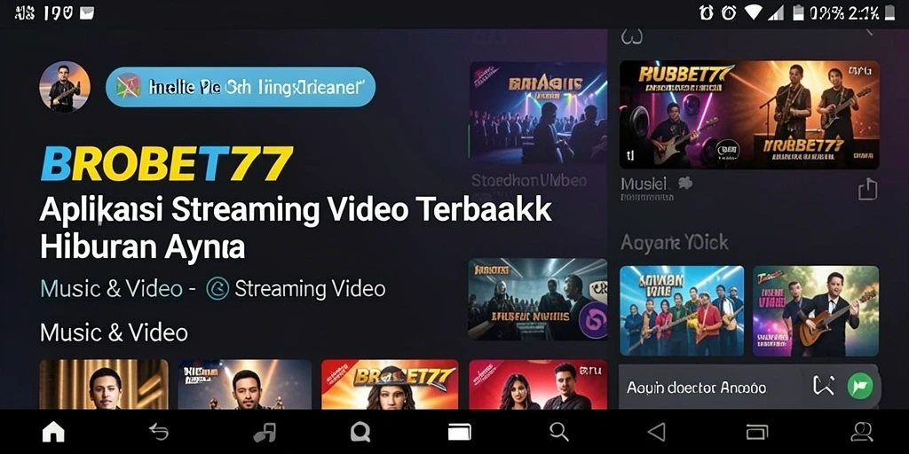 Tampilan antarmuka aplikasi BROBET77 yang menarik dan mudah digunakan.