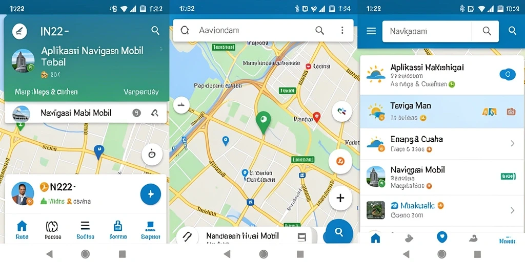 Antarmuka IN22 yang informatif dan mudah digunakan untuk navigasi mobil.