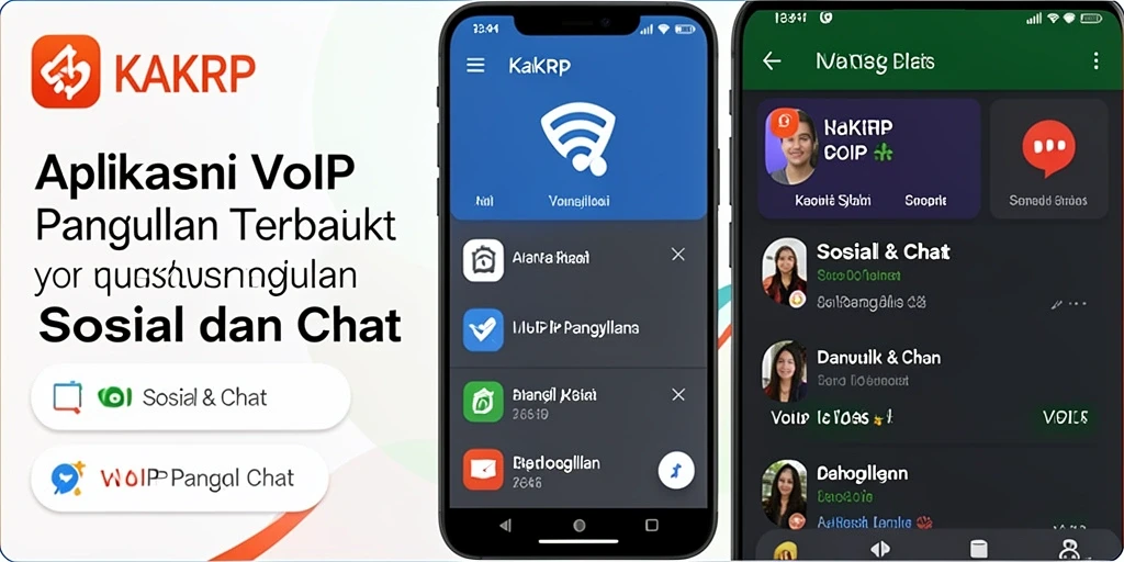 Antarmuka KAKRP yang bersih dan mudah digunakan untuk VoIP Panggilan.