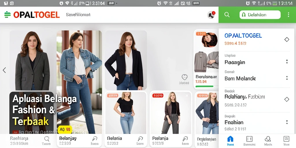 Tampilan antarmuka pengguna aplikasi OPALTOGEL yang modern dan stylish.