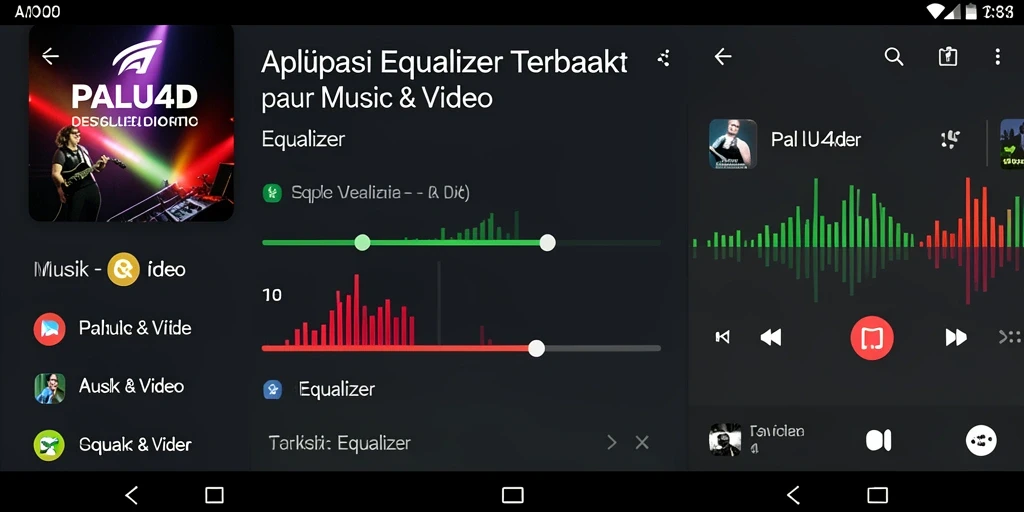 Tampilan antarmuka aplikasi PALU4D yang menawan dan fungsional untuk equalizer.
