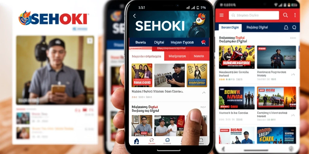 Tampilan antarmuka SEHOKI yang menarik dan mudah digunakan.