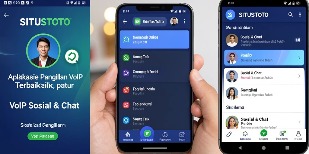 Antarmuka aplikasi SITUSTOTO yang intuitif untuk VoIP Panggilan.