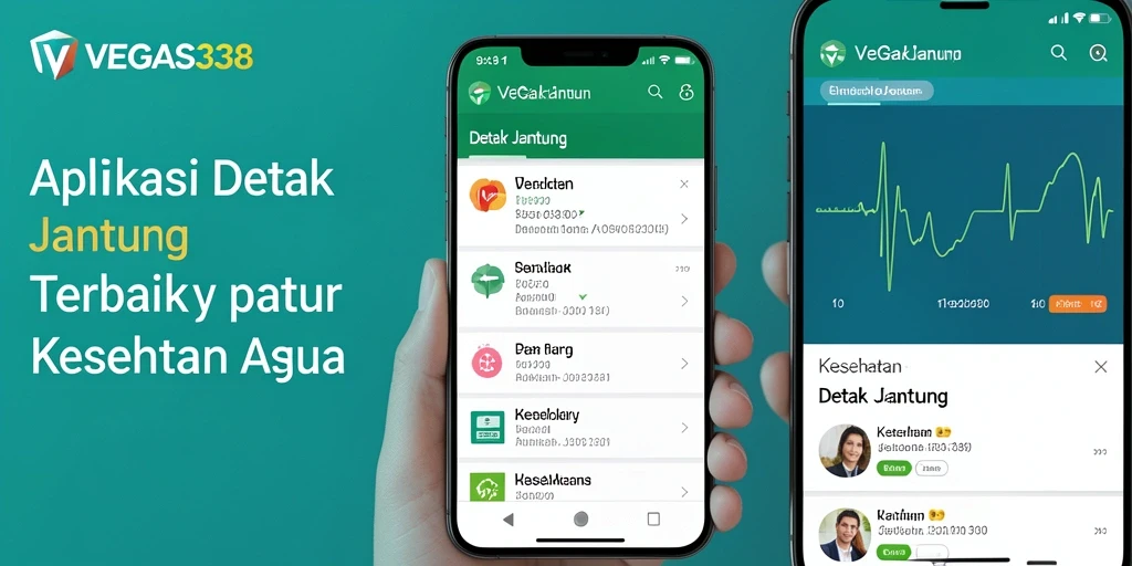 Tampilan antarmuka utama VEGAS338 untuk pemantauan detak jantung.